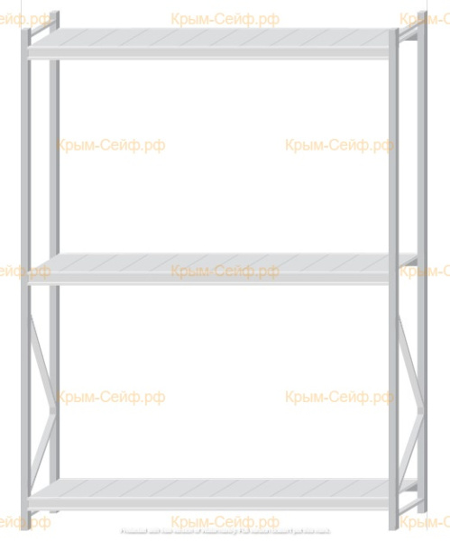 Стеллаж MS Pro Z 2500x1800x500 (3 яруса)