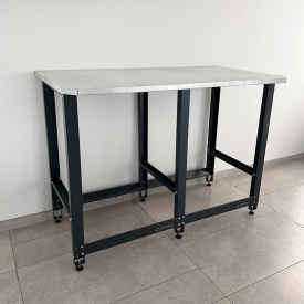 Верстак Standart с оцинкованной столешницей и траверсами для хранения колёс