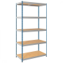 Стеллаж SB 2500х1830х910 (5 ярусов с настилом из фанеры)