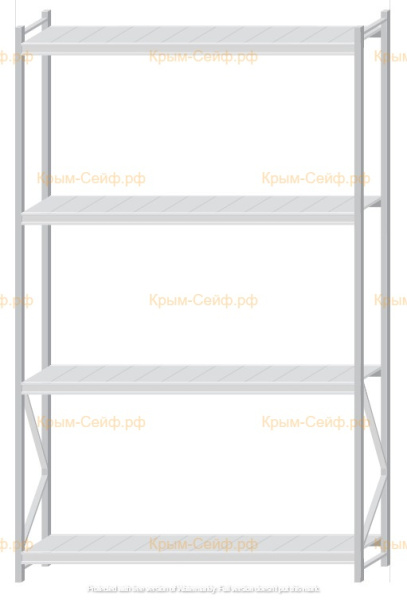 Стеллаж MS Pro Z 3000x1800x500 (4 яруса)