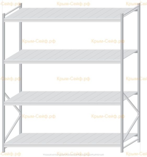Стеллаж MS Pro Z 2500x2100x1000 (4 яруса)