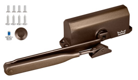 Доводчик Dorma (Дорма) дверной TS 77 EN3, с рычажной тягой, коричневый