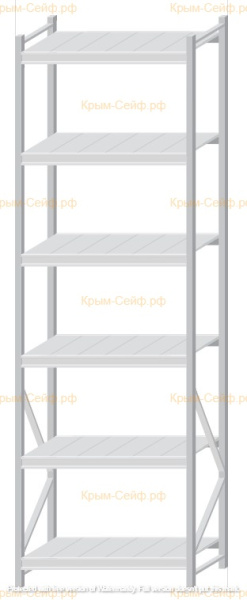 Стеллаж MS Pro Z 3000x900x600 (6 ярусов)