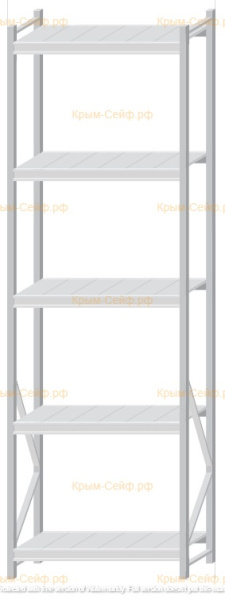 Стеллаж MS Pro Z 3000x900x500 (5 ярусов)