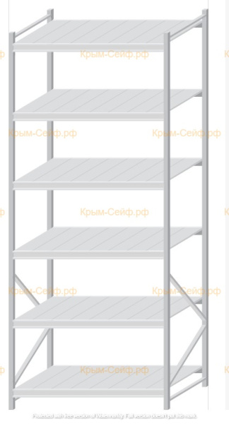 Стеллаж MS Pro Z 3000x1200x1000 (6 ярусов)
