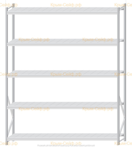 Стеллаж MS Pro Z 3000x2400x500 (5 ярусов)
