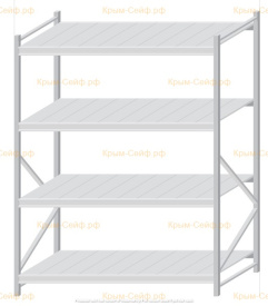 Стеллаж MS Pro Z 2000x1500x1000 (4 яруса)