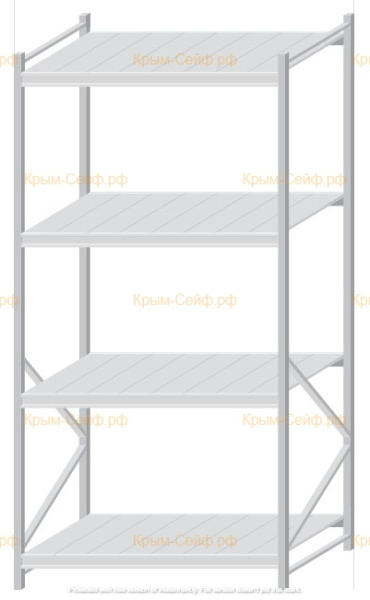 Стеллаж MS Pro Z 2500x1200x1000 (4 яруса)