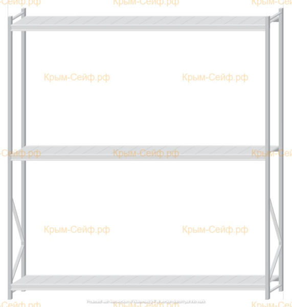 Стеллаж MS Pro Z 3000x2700x500 (3 яруса)