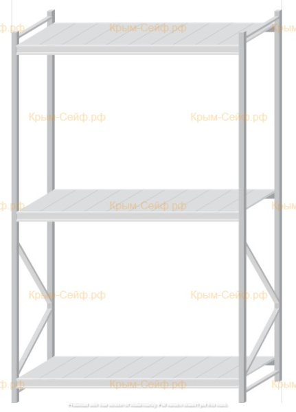 Стеллаж MS Pro Z 2500x1500x800 (3 яруса)