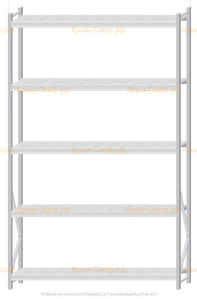 Стеллаж MS Pro Z 3000x1800x400 (5 ярусов)