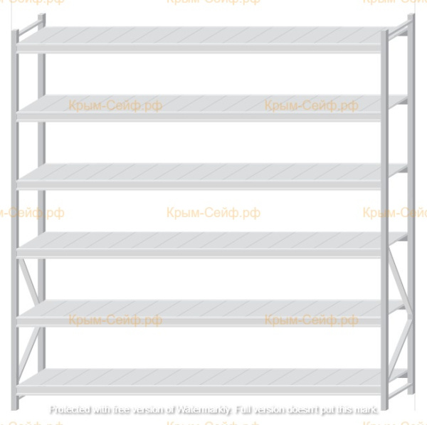 Стеллаж MS Pro Z 2500x2400x600 (6 ярусов)