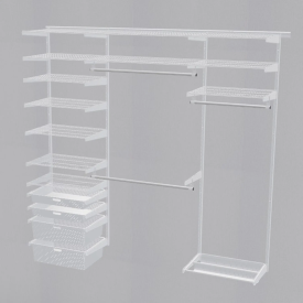 Гардеробная система ПРАКТИК Home Прихожая Large 11 белая