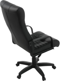 Кресло Атлант (Кожа иск., DO, №350 (чёрный), ТГ, PL 680, PL, ролики ст.)