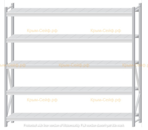 Стеллаж MS Pro Z 2000x2100x400 (5 ярусов)