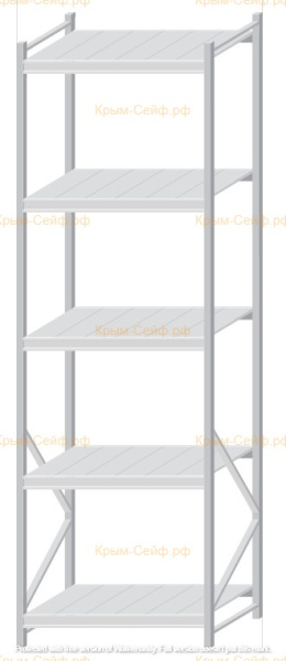 Стеллаж MS Pro Z 3000x900x800 (5 ярусов)