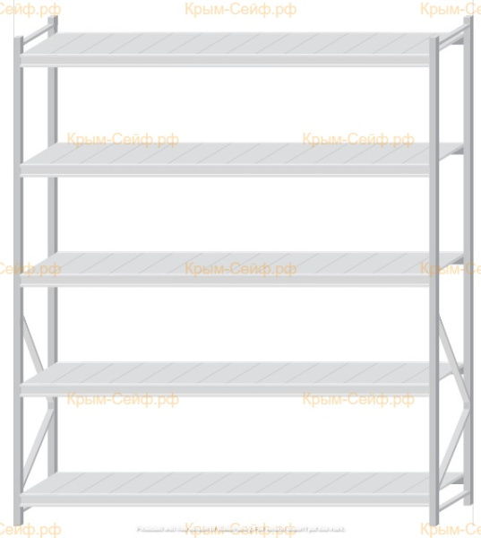 Стеллаж MS Pro Z 2500x2100x600 (5 ярусов)