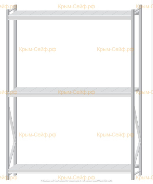 Стеллаж MS Pro Z 2500x1800x400 (3 яруса)