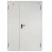 Дверь противопожарная EI-60 2080*1380 мм (7035, Правая, с наличником, с порогом)