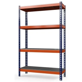 Стеллаж металлический грузовой Профи-Т 2500х1845х455 (4 сплошные оцинкованные мет. полки)