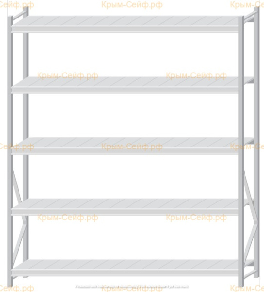 Стеллаж MS Pro Z 2500x2100x500 (5 ярусов)