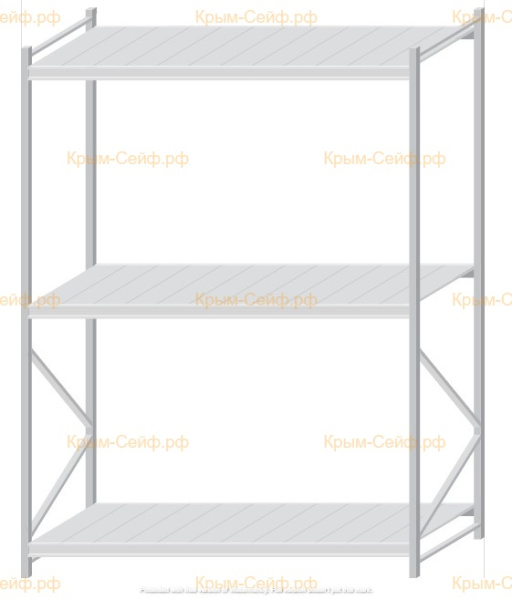 Стеллаж MS Pro Z 2500x1800x1000 (3 яруса)