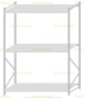 Стеллаж MS Pro Z 2500x1800x1000 (3 яруса)