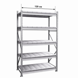 Стеллаж MS Pro Z 2000x1200x400 (5 ярусов)