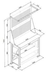 Верстак ПРАКТИК Master MT100.MF1.MF1.000