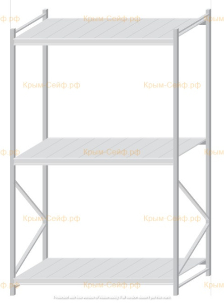 Стеллаж MS Pro Z 2500x1500x1000 (3 яруса)