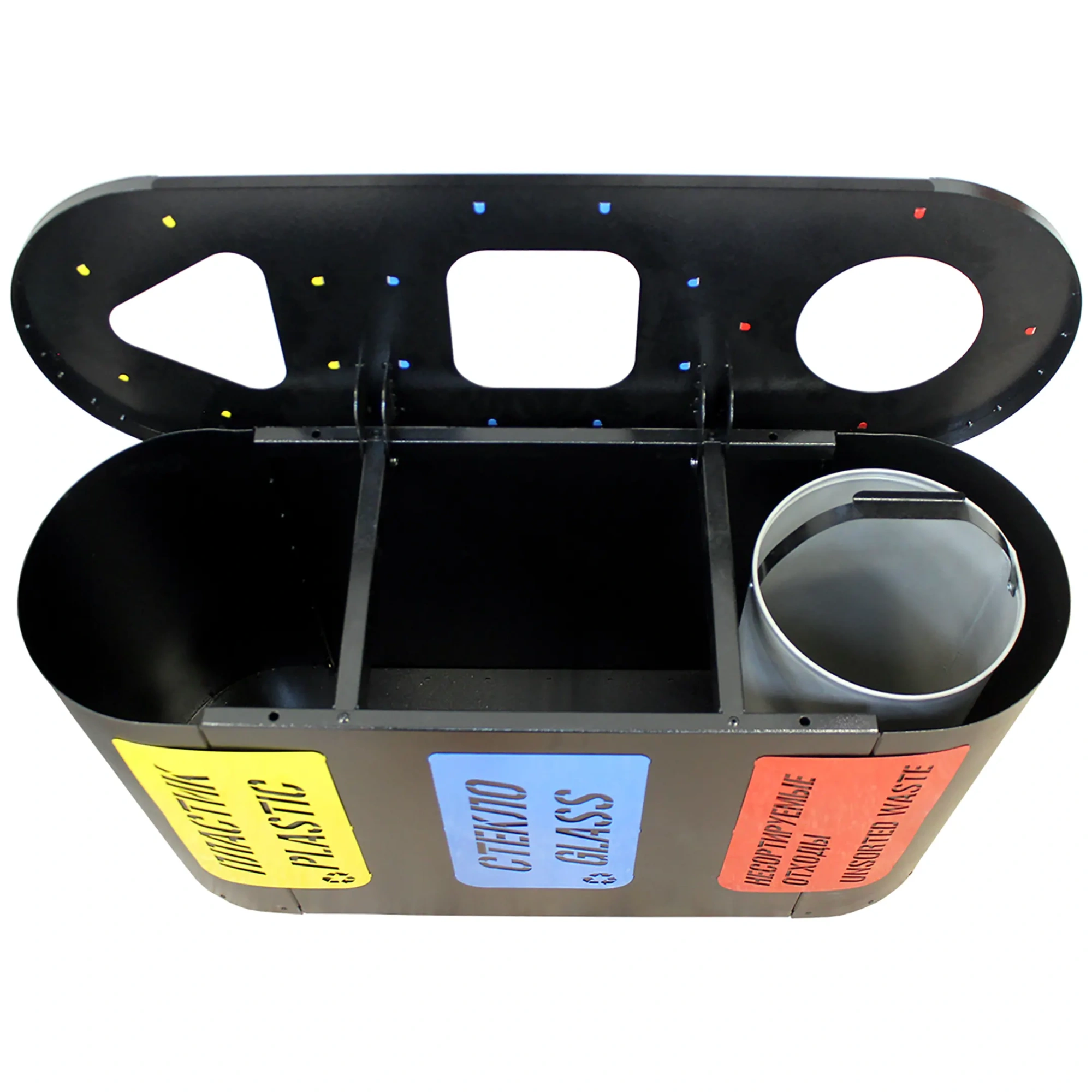 Урна для раздельного сбора мусора Город 3 секции (3х26л)