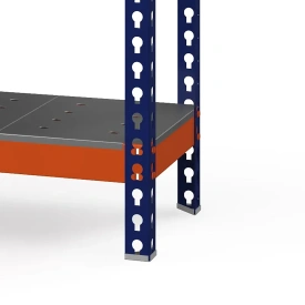 Стеллаж металлический Профи-Т 3000х1540х500 (5 перфорированных оцинкованных мет. усиленных полок)