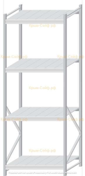 Стеллаж MS Pro Z 2500x900x800 (4 яруса)