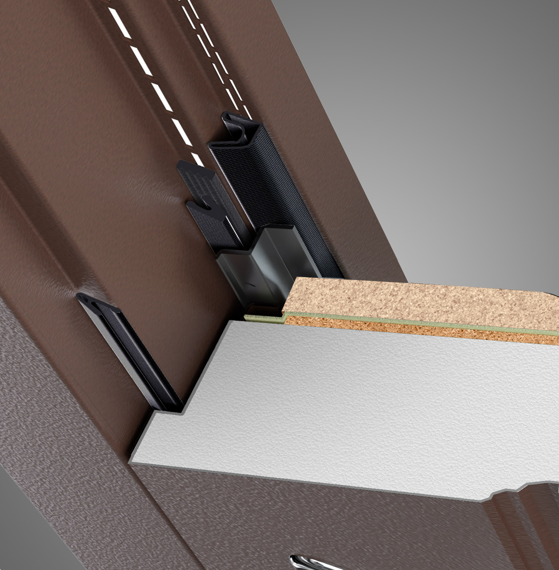 Дверь ВИНТЕР 100-2050/980/ L Дуб белёный