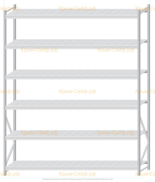 Стеллаж MS Pro Z 3000x2400x600 (6 ярусов)