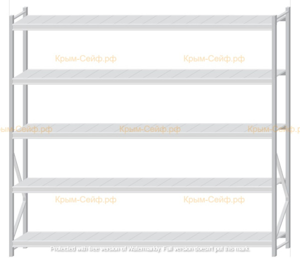 Стеллаж MS Pro Z 2500x2700x500 (5 ярусов)
