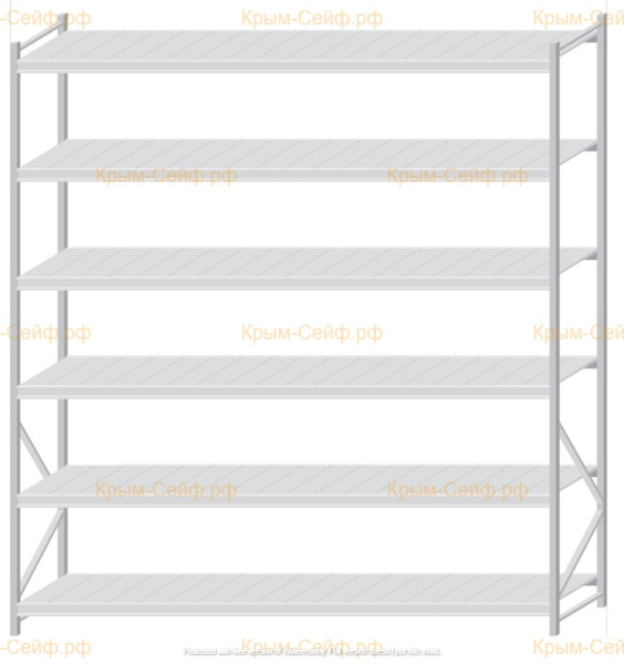 Стеллаж MS Pro Z 3000x2700x800 (6 ярусов)