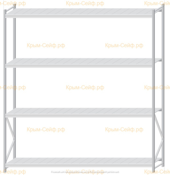 Стеллаж MS Pro Z 3000x2700x600 (4 яруса)