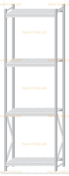 Стеллаж MS Pro Z 3000x900x500 (4 яруса)