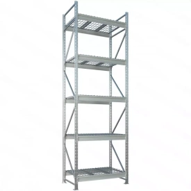 Стеллаж MS Pro Z 3000x900x1000 (5 ярусов с секционным сетчатым настилом)