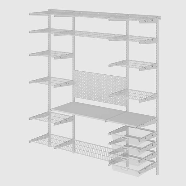 Гардеробная система ПРАКТИК Home Гараж 2 белая