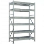 Стеллаж MS Pro Z 2500x1200x800 (6 ярусов с секционным сетчатым настилом)