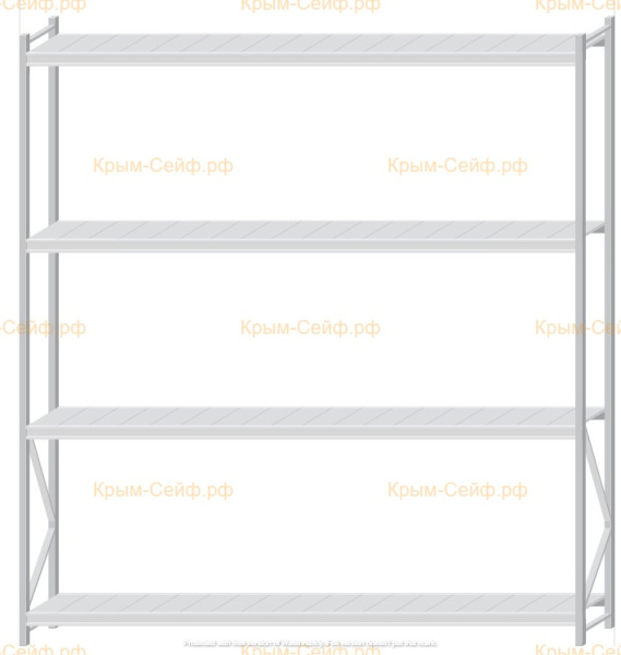 Стеллаж MS Pro Z 3000x2700x500 (4 яруса)