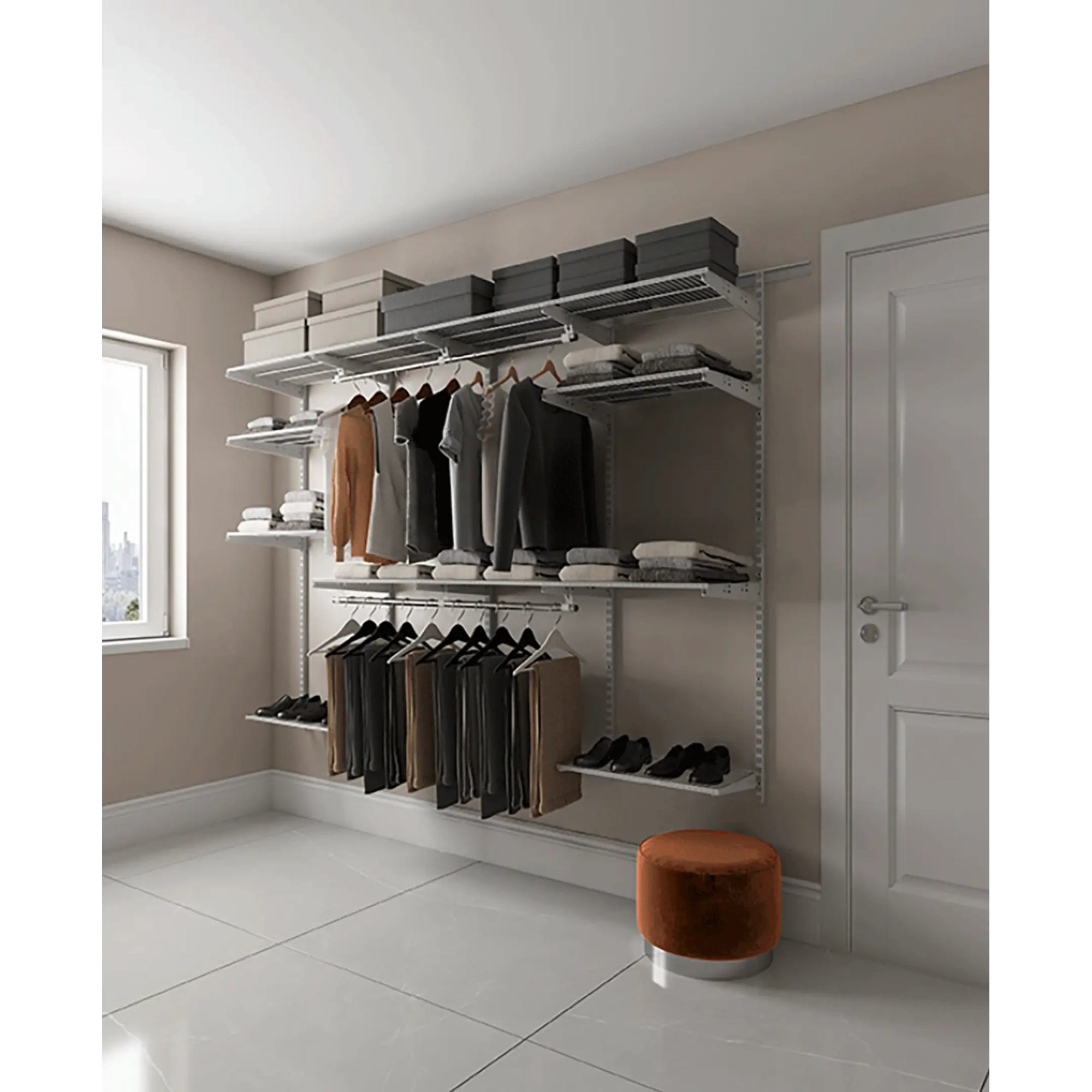 Гардеробная система ПРАКТИК Home Max G180 белая
