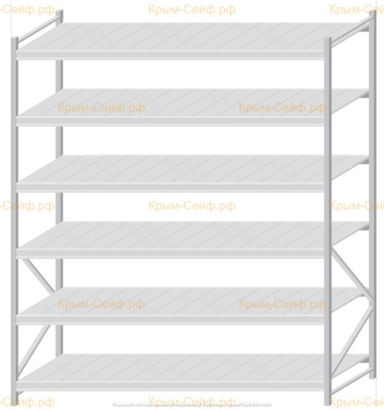 Стеллаж MS Pro Z 2500x2100x1000 (6 ярусов)