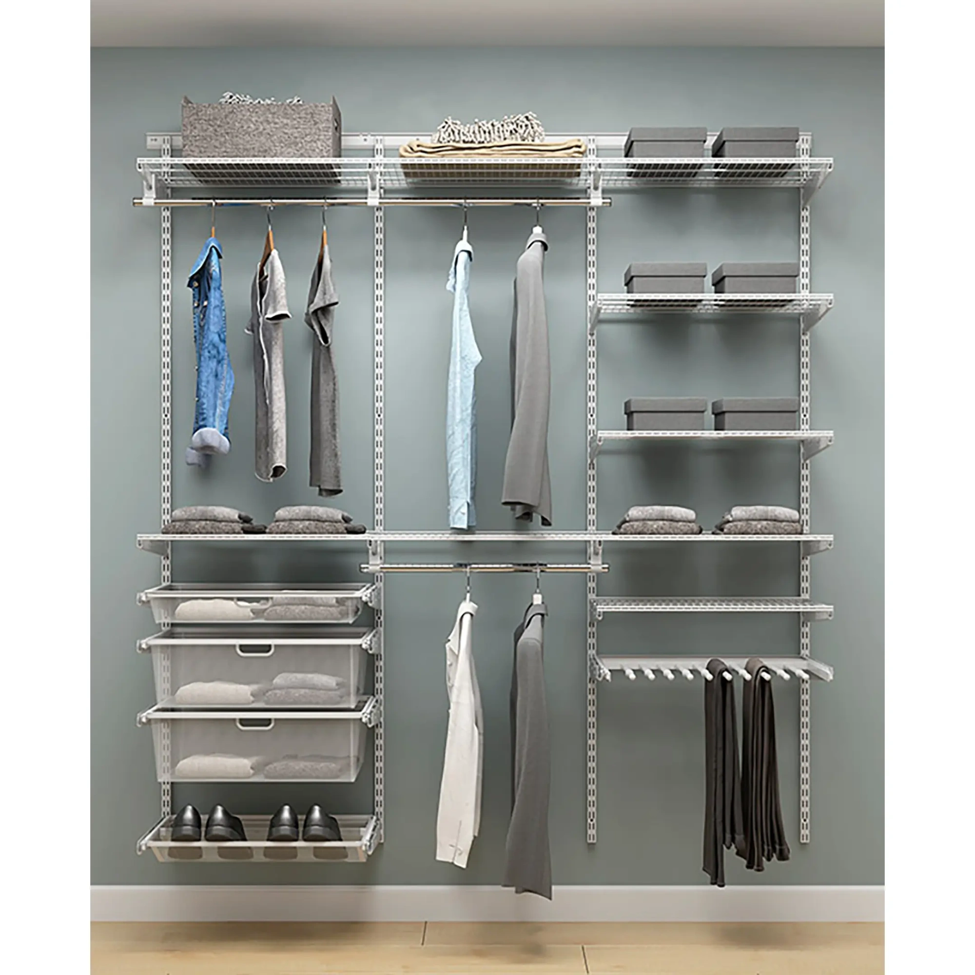 Гардеробная система ПРАКТИК Home Прихожая Large 3 белая