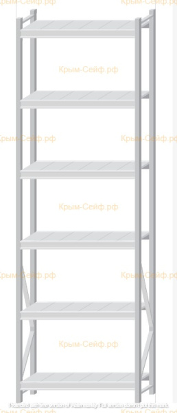Стеллаж MS Pro Z 3000x900x400 (6 ярусов)