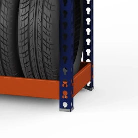 Стеллаж металлический Профи-Т для шин 2500х1240х500 (4 уровня)