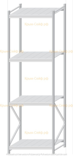 Стеллаж MS Pro Z 3000x900x800 (4 яруса)