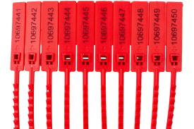 Пломба пластиковая КПП-1-2203 (Красный)